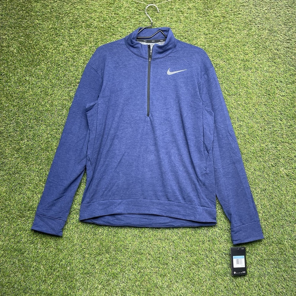 Nike Dri-FIT 1/4 Zip Shirt Mens Medium Running Long Sleeve Top 885412-429 New